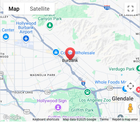map_burbank Azusa, CA map
