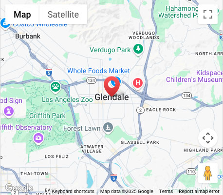map_glendale Azusa, CA map