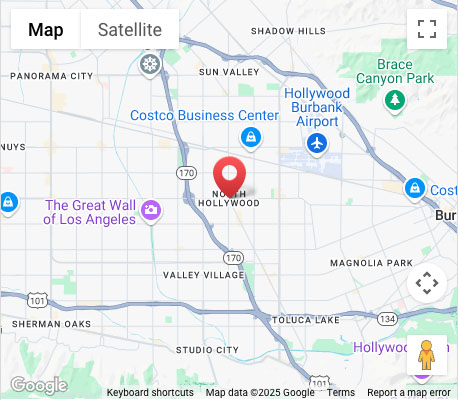 map_north-hollywood Ontario, CA map