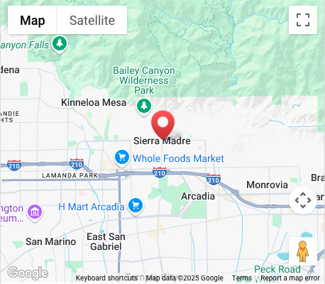 map_sierra-madre Ontario, CA map